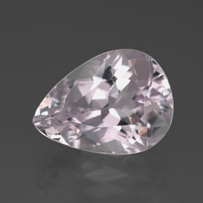 5.12 ct Pink Kunzite Gemstone, Kunzite Gem in Pear Facet Shape for Sale.
