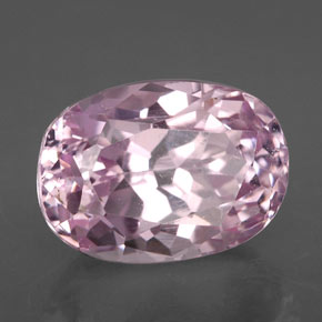 6.97 ct Pink Kunzite Stone, Natural Kunzite in Oval Facet Shape for Sale