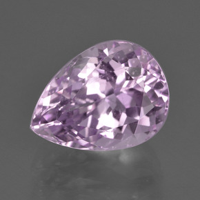 5.56 ct Pink Kunzite Gemstone, Kunzite Gem in Pear Facet Shape for Sale.