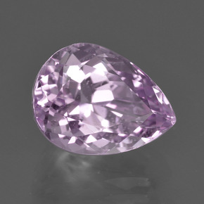 5.56 ct Pink Kunzite Stone, Natural Kunzite in Pear Facet Shape for Sale
