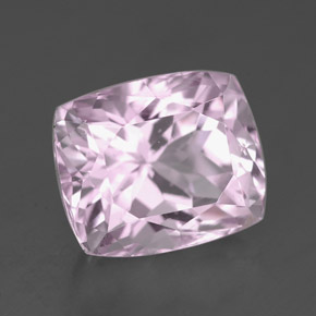 5.71 ct Pink Kunzite Stone, Natural Kunzite in Cushion-Cut Shape for Sale