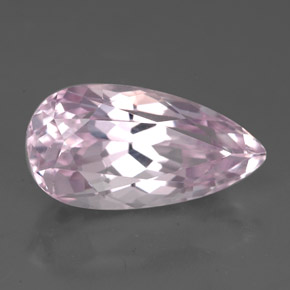 6.63 ct Pink Kunzite Stone, Natural Kunzite in Pear Facet Shape for Sale