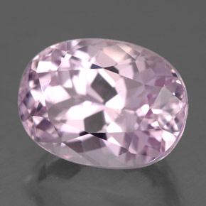 8.54 ct Pink Kunzite Stone, Natural Kunzite in Oval Facet Shape for Sale