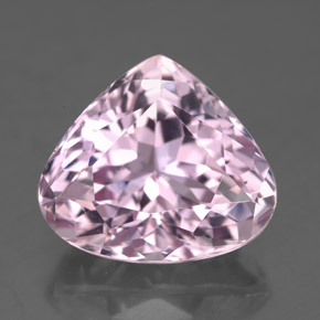 8.78 ct Pink Kunzite Gemstone, Kunzite Gem in Pear Facet Shape for Sale.