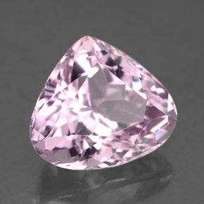 8.78 ct Pink Kunzite Stone, Natural Kunzite in Pear Facet Shape for Sale