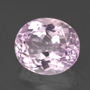 7.93 ct Pink Kunzite Stone, Natural Kunzite in Oval Facet Shape for Sale