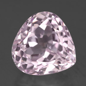 9.72 ct Pink Kunzite Gemstone, Kunzite Gem in Pear Facet Shape for Sale.
