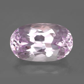 10.60 ct Pink Kunzite Gemstone, Kunzite Gem in Oval Facet Shape for Sale.