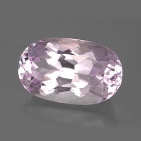 10.60 ct Pink Kunzite Stone, Natural Kunzite in Oval Facet Shape for Sale