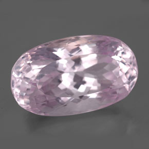 14.70 ct Pink Kunzite Stone, Natural Kunzite in Oval Facet Shape for Sale