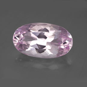 8.71 ct Pink Kunzite Stone, Natural Kunzite in Oval Facet Shape for Sale