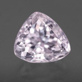 5.07 ct Pink Kunzite Gemstone, Kunzite Gem in Trillion Facet Shape for Sale.