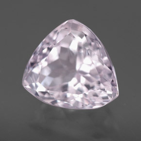 5.07 ct Pink Kunzite Stone, Natural Kunzite in Trillion Facet Shape for Sale