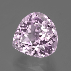 5.74 ct Pink Kunzite Stone, Natural Kunzite in Pear Facet Shape for Sale