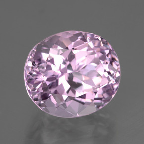 12.18 ct Pink Kunzite Stone, Natural Kunzite in Oval Facet Shape for Sale