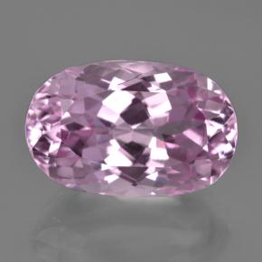 17.07 ct Pink Kunzite Gemstone, Kunzite Gem in Oval Facet Shape for Sale.