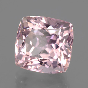10.26 ct Pink Kunzite Stone, Natural Kunzite in Cushion-Cut Shape for Sale
