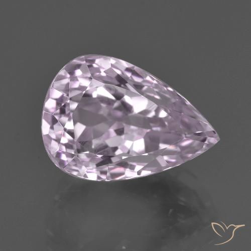 8.6 ct Pink Kunzite, 13.8 x 9.7 mm Pear Cut From Afghanistan, Photo A