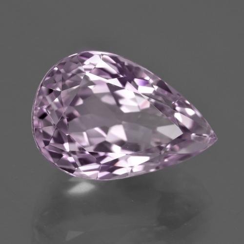 13.59 ct Violet Kunzite Stone, Natural Kunzite in Pear Facet Shape for Sale