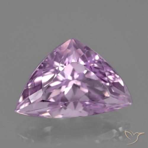 11.15 ct Pink Kunzite Stone, Natural Kunzite in Trillion Facet Shape for Sale