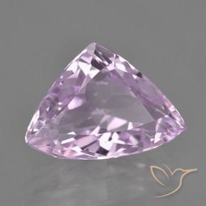 8.20 ct Violet Kunzite Stone, Natural Kunzite in Trillion Facet Shape for Sale