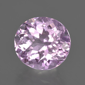 8.72 ct Pink Kunzite Stone, Natural Kunzite in Oval Facet Shape for Sale