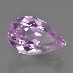 11.03 ct Purple Kunzite Stone, Natural Kunzite in Pear Facet Shape for Sale