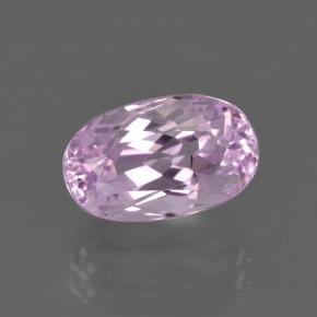 3.67 ct Pink Kunzite Gemstone, Kunzite Gem in Oval Facet Shape for Sale.