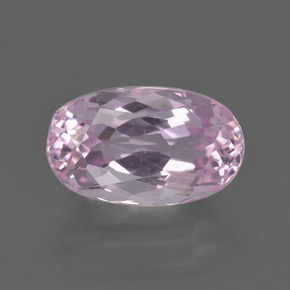 4.58 ct Pink Kunzite Gemstone, Kunzite Gem in Oval Facet Shape for Sale.