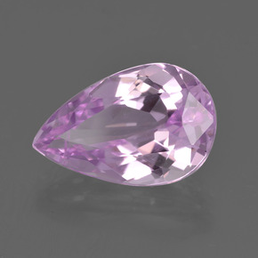 5.64 ct Pink Kunzite Stone, Natural Kunzite in Pear Facet Shape for Sale