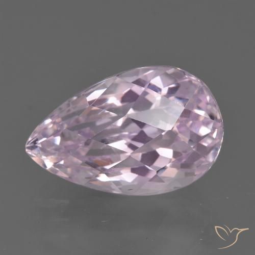 15,2 x 9,8mm birnenschliff rosa Kunzit aus Afghanistan, Gewicht 8,71 ct, 1 Stück Kunzit - Farbe: Kirschrosa-Ton, natürlicher Edelstein in VVS-VS Reinheit, Mohs-Härte von 7 Geeignet für den täglichen Gebrauch im Schmuck, Photo A