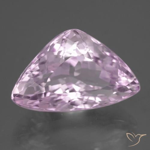 14.85 ct Pink Kunzite Stone, Natural Kunzite in Trillion Facet Shape for Sale