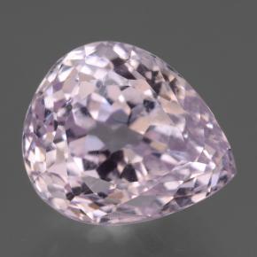 Rosado claro Kunzita Gema - 15.9ct Corte en forma de pera (ID: 434176)