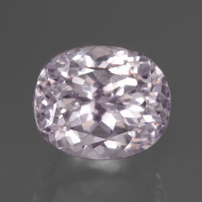 6.47 ct Pink Kunzite Gemstone, Kunzite Gem in Oval Facet Shape for Sale.