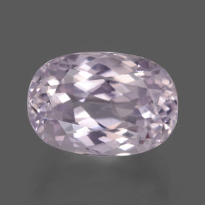 7.26 ct Pink Kunzite Gemstone, Kunzite Gem in Oval Facet Shape for Sale.