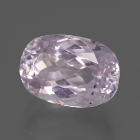 7.26 ct Pink Kunzite Stone, Natural Kunzite in Oval Facet Shape for Sale