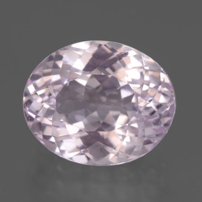9.48 ct Pink Kunzite Gemstone, Kunzite Gem in Oval Facet Shape for Sale.