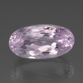 22.39 ct Pink Kunzite Gemstone, Kunzite Gem in Oval Facet Shape for Sale.