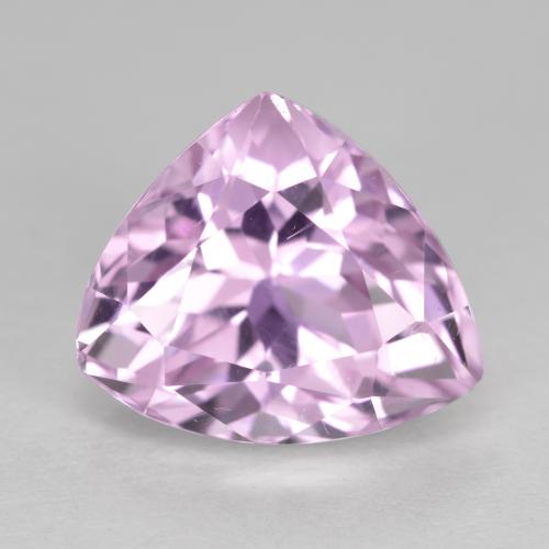 Rosado púrpura real Kunzita Gema - 7.7ct Forma trillón (ID: 441162)