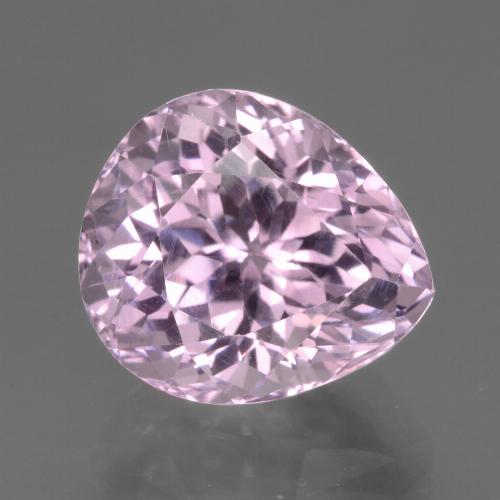 Cherry Pink Kunzit Edelstein - 7.2ct Birnen Schliff (ID: 441163)