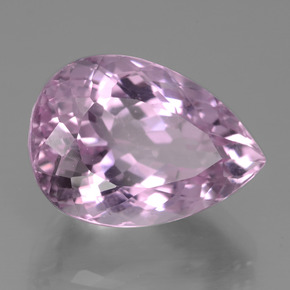 15.96 ct Pink Kunzite Stone, Natural Kunzite in Pear Facet Shape for Sale