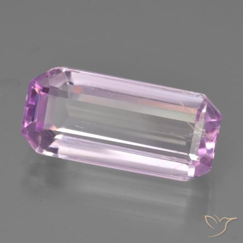 5.87 ct Purple Kunzite Stone, Natural Kunzite in Octagon Step Cut Shape for Sale