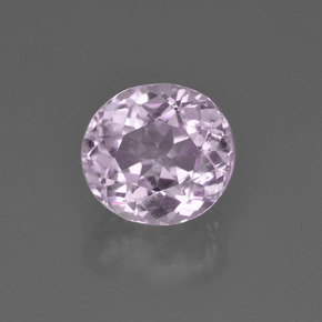 3.26 ct Pink Kunzite Gemstone, Kunzite Gem in Oval Facet Shape for Sale.