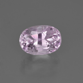 2.44 ct Pink Kunzite Gemstone, Kunzite Gem in Oval Facet Shape for Sale.