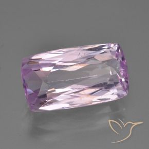 6.61 ct Violet Kunzite Stone, Natural Kunzite in Cushion-Cut Shape for Sale