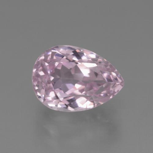 Light Pink Tone Kunzit Edelstein - 5.2ct Birnen Schliff (ID: 453535)