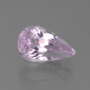 Tono rosado muy claro Kunzita Gema - 4.6ct Corte en forma de pera (ID: 453536)