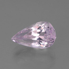 4.57 ct Pink Kunzite Stone, Natural Kunzite in Pear Facet Shape for Sale