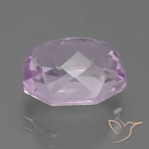 Kunzite Gemstone in 13.8 x 11.5 mm Size for Sale, Kunzite Stone in Very Light Lilac Purple Color