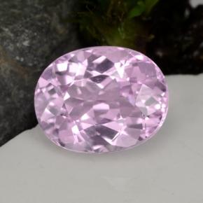 4.83 ct Pink Kunzite Gemstone, Kunzite Gem in Oval Facet Shape for Sale.